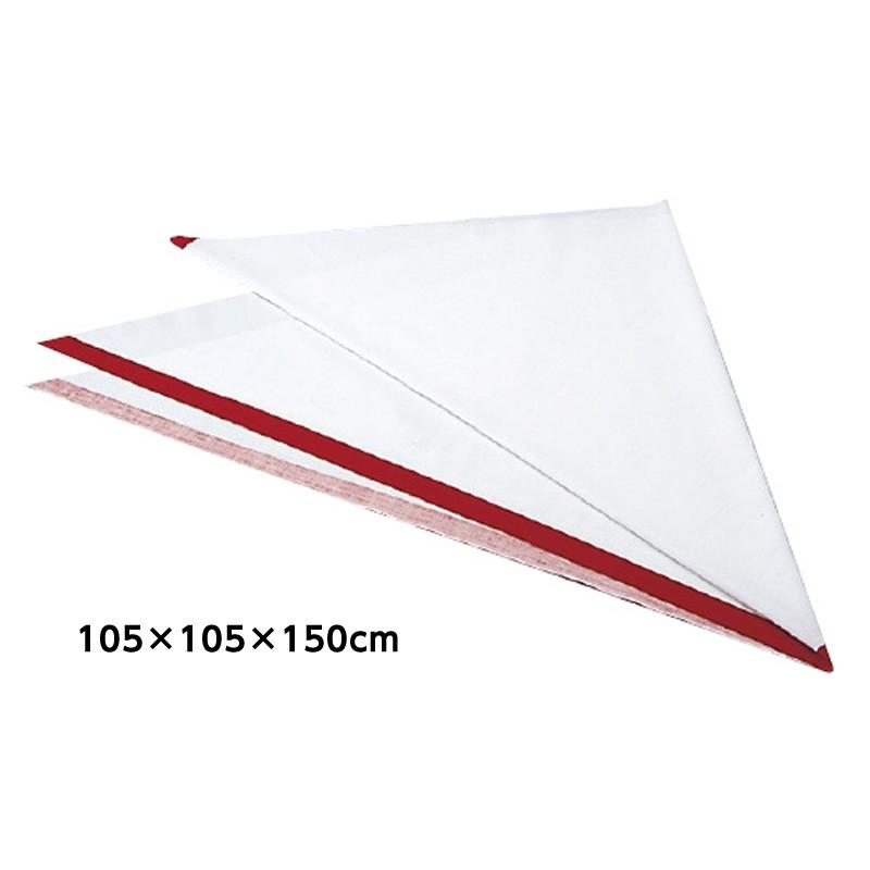訓練用三角巾（赤線入） サイズ：105×105×150cm 救急用品 救急処置 腕つり布｜hito-mono