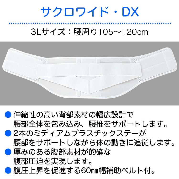 腰用サポーター 腰部固定帯 アルケア サクロワイド・DX 3L 品番