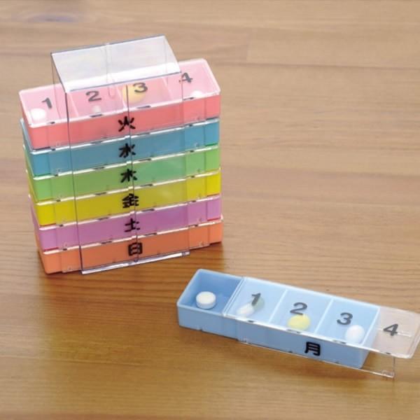 テイコブ 卓上型薬入れ（1週間用） 品番：MC01 投薬管理 薬の管理 投薬