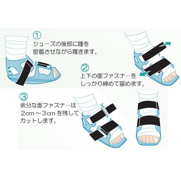 タケトラ ホーブルフリー ｍ グレー 23 5 26 5cm ケガ 骨折用 靴 キャストサンダル ギプスシューズ 22 24 3858 01 ひとモノショップ 通販 Yahoo ショッピング