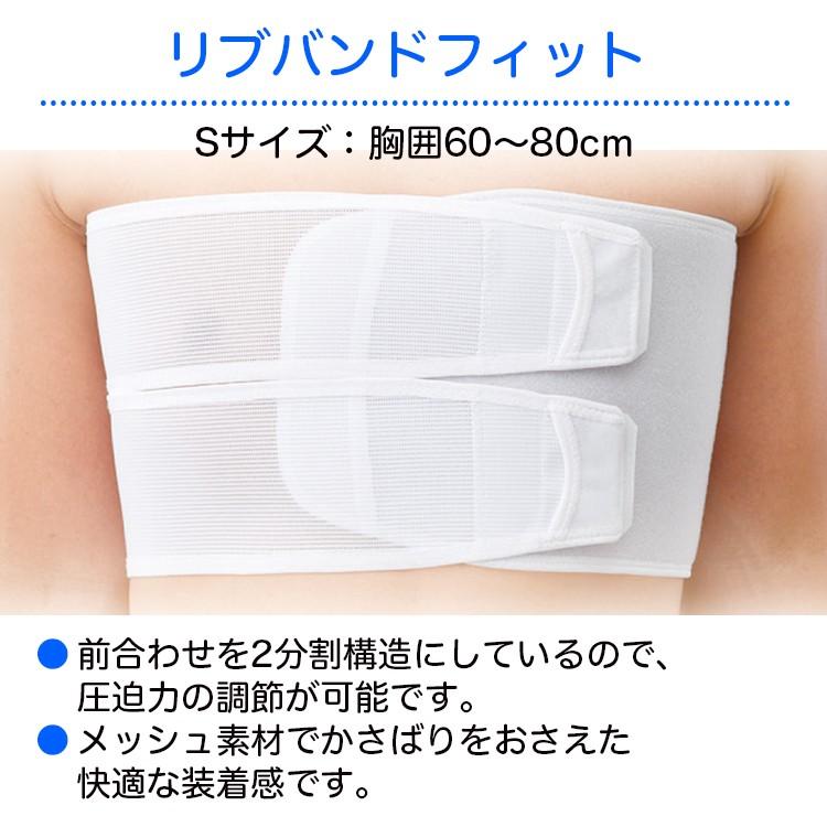 日本シグマックス 胸部固定帯 リブバンドフィット 規格：S 適用範囲