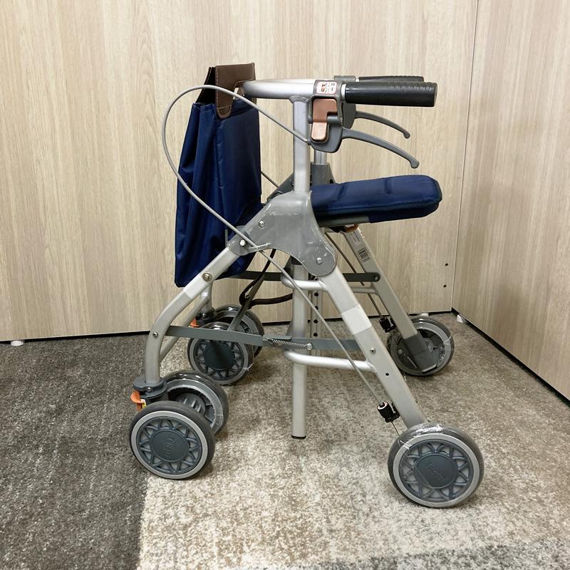 中古】 C-010 中古歩行車 テイコブリトルスリム 品番：WAW04 ネイビー