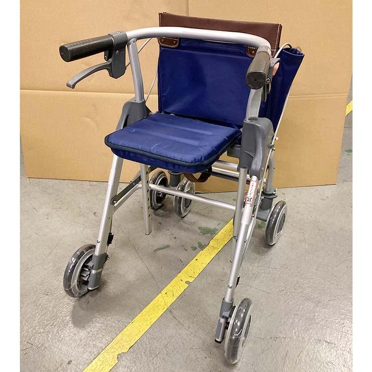 中古】 C-010 中古歩行車 テイコブリトルスリム 品番：WAW04 ネイビー