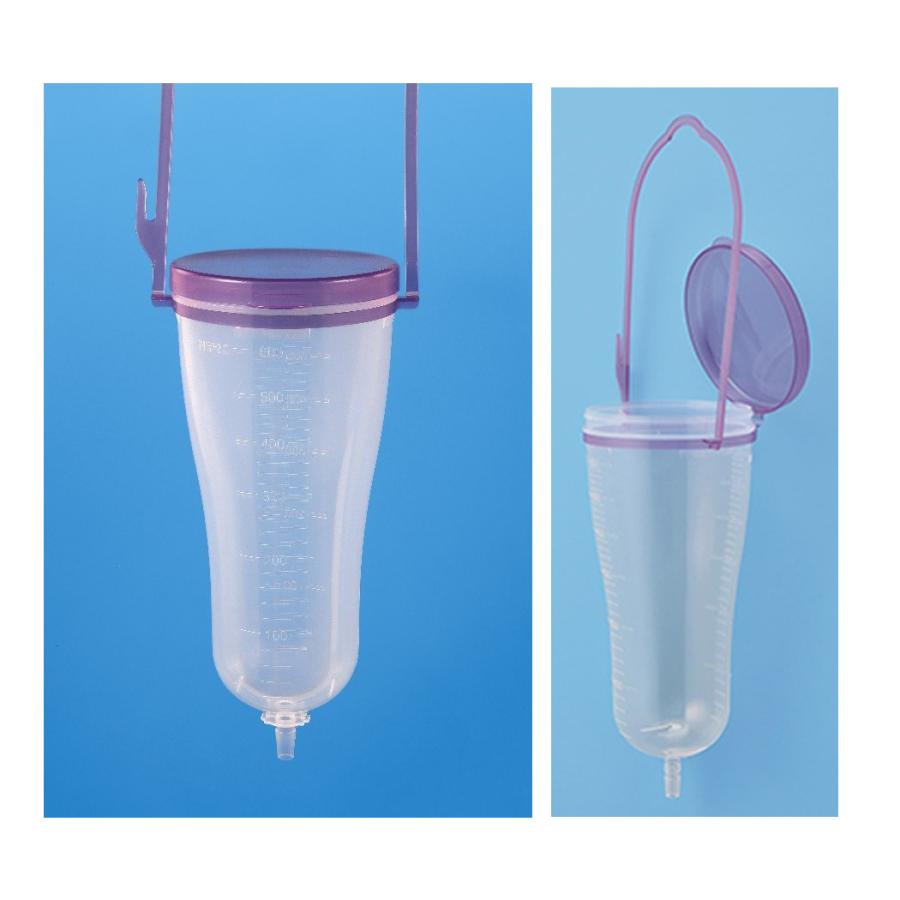 ニプロ 【10個】経腸栄養ボトル 600ml用 フタ開閉タイプ（フタ一体型