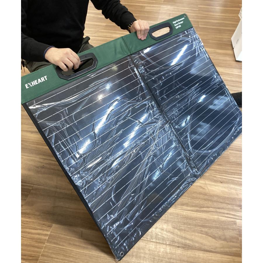 フォールディングソーラーパネル 100W ポータブル電源充電 スマホ