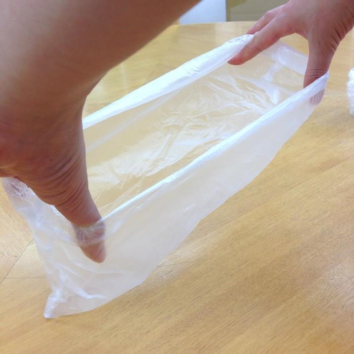 100枚パック）使い捨て ポリエチシューズカバー 4749 クリア ディスポ