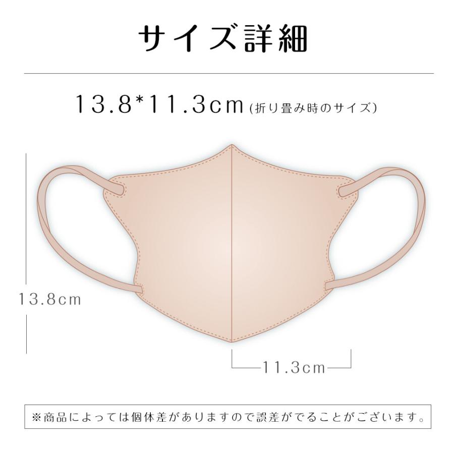 CICIBELLA 3Dマスク 立体マスク 3層構造 20枚入 男女兼用 Cタイプ 血色