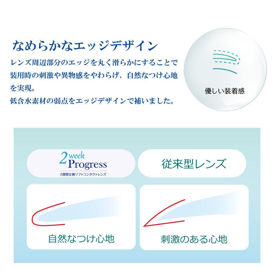 コンタクト　２ウィーク プログレス 6枚入 ×4箱 処方箋不要 コンタクトレンズ　2week 2週間　安い｜hitomicontact｜06