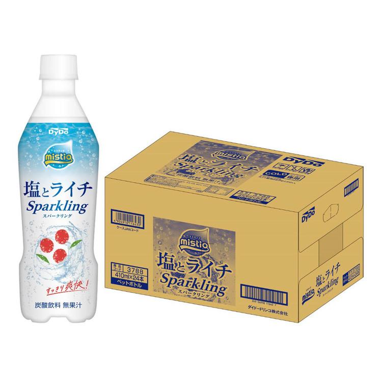 ダイドードリンコ ミスティオ 塩とライチスパークリング×24本 飲料