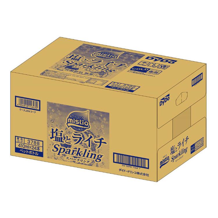 塩とライチ スパークリング ダイドードリンコ ミスティオ 塩とライチスパークリング×48本 飲料
