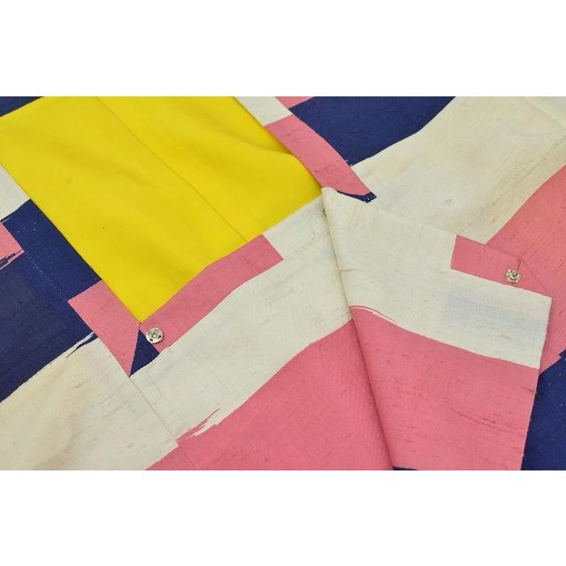 リサイクル着物 道行コート 中古 正絹 仕立て上がり 袷 道行衿  