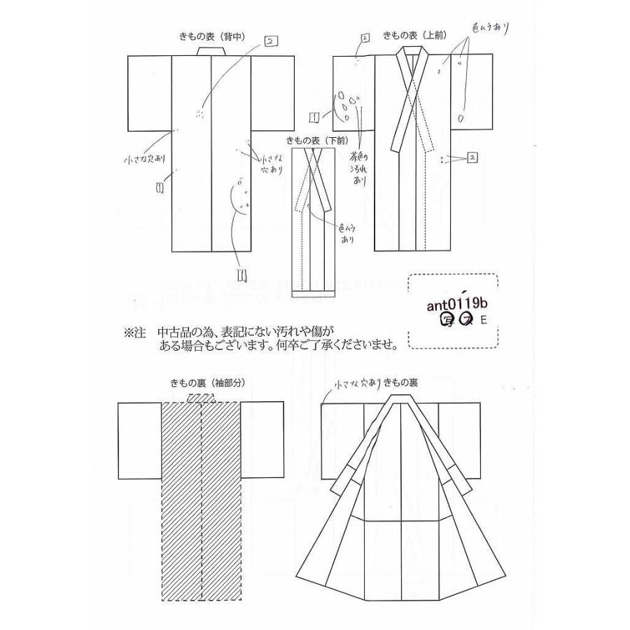 アンティーク 訪問着 中古 単品 正絹 金駒刺繍 仕立て上がり