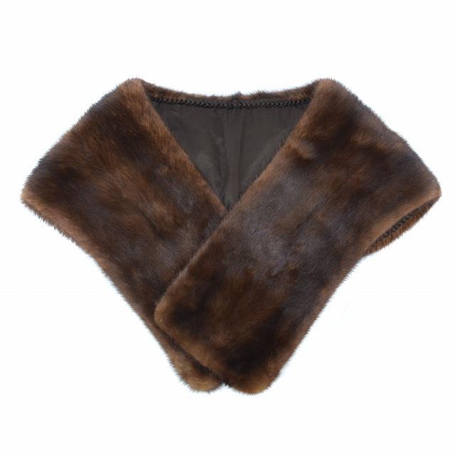 ショール ストール ファー 着物 ミンク 大判 和装小物 茶色系 特品  