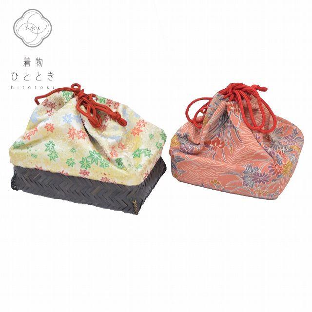 和装バッグ 2点セット 中古 カジュアル用 浴衣 竹 巾着 良品