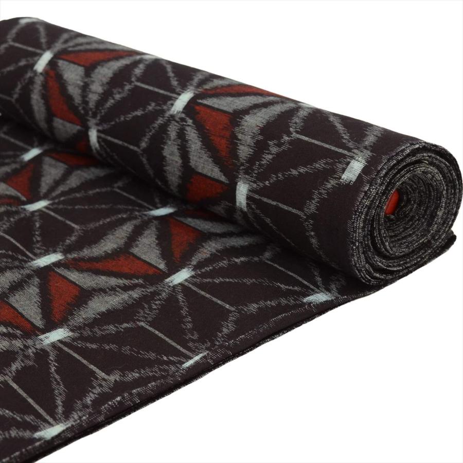 久留米絣反物　3点　木綿 お仕立て別】久留米絣 反物／すいぎょく 濡羽色（ぬればいろ