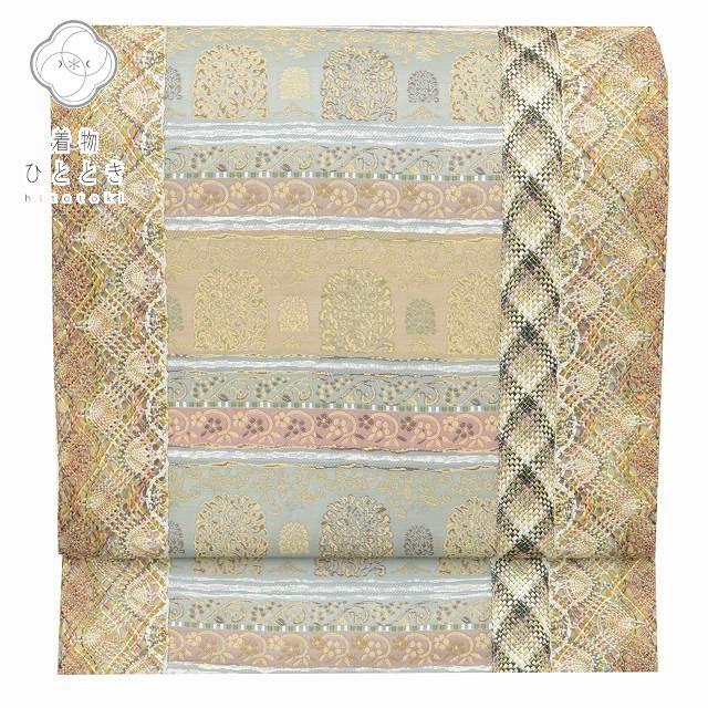 袋帯 中古 リサイクル帯 正絹 仕立て上がり 刺繍 はればれ加工済  