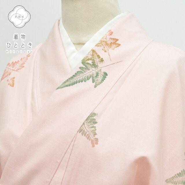 リサイクル着物 結城紬 中古 正絹 単衣 仕立て上がり 未使用品 美品 裄 