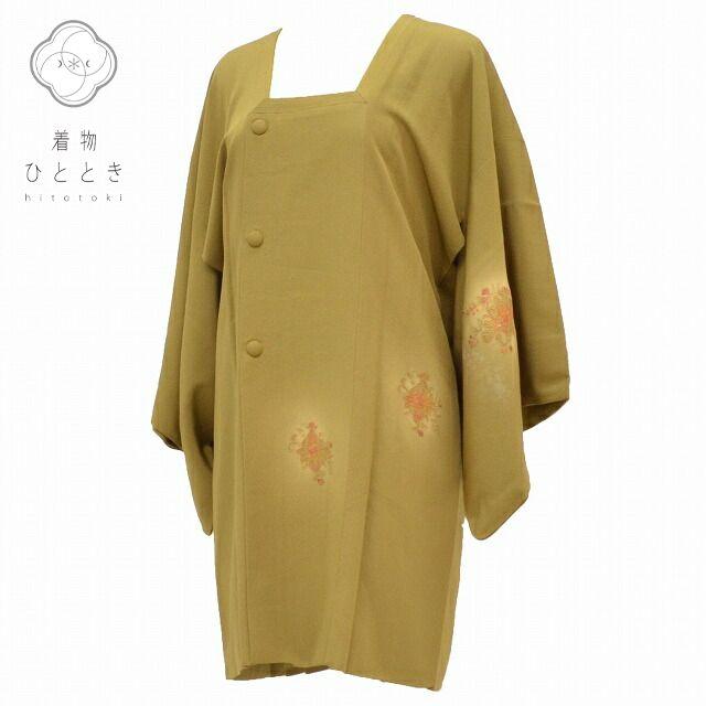 新品未使用の着物コート リサイクル着物 道行コート 中古 正絹 道行衿 塵除け はおり