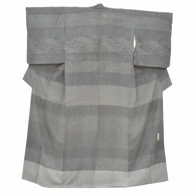 江戸小紋 中古 鮫小紋 正絹 仕立て上がり リサイクル着物 お洒落 街着