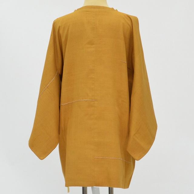 正絹 道行 未使用 リサイクル着物 道行コート 中古 正絹 道行衿 紬地 塵除け はおり