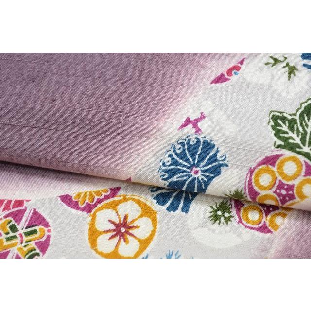 未仕立て 】正絹袋帯全通結城紬リバーシブル