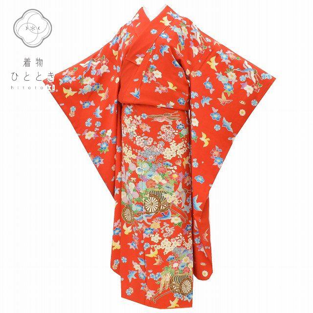 リサイクル着物 振袖 中古 正絹 単品 成人式 金駒刺繍 結婚式 pp1883b