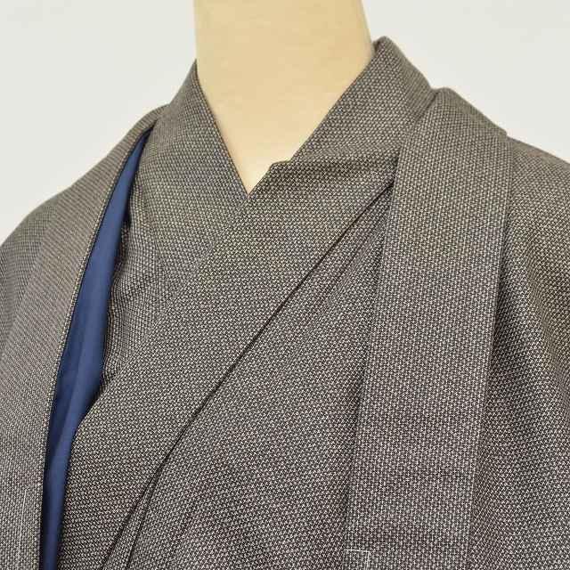 販売 アンサンブル セット 男性 着物 羽織 ウール 羽織紐付き 未使用品