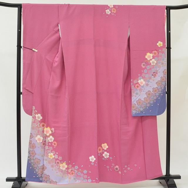 リサイクル着物 振袖 中古 単品 正絹 仕立て上がり 結婚式 成人式 裄  