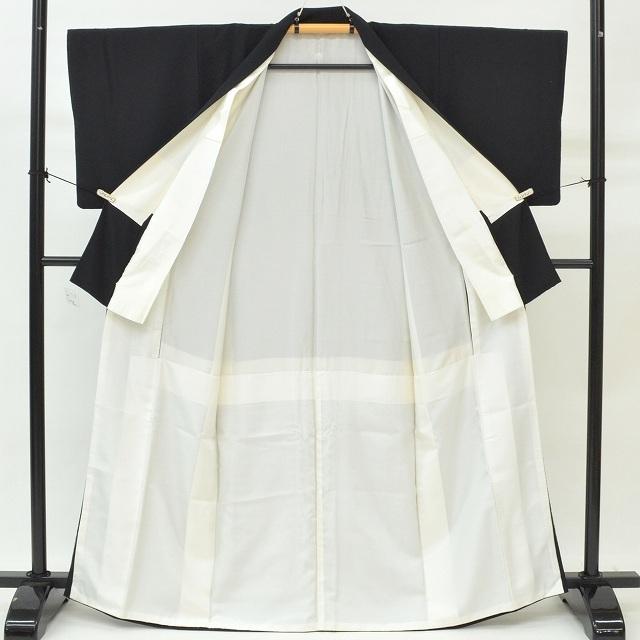 C254正絹　黒留袖　比翼付　五つ紋　作家物落款　銀ラメ　着物 C254正絹 黒留袖 比翼付 五つ紋 作家物落款 銀ラメ 着物 - メルカリ
