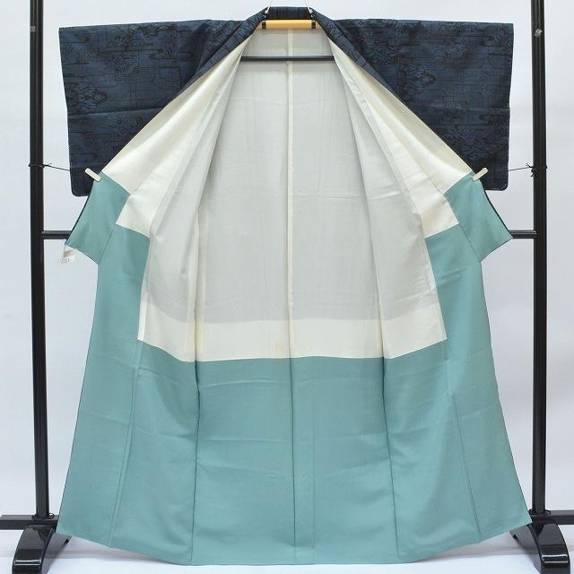 リサイクル着物 大島紬 中古 正絹 仕立て上がり 純泥染め クリーニング 