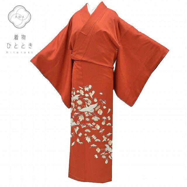 リサイクル着物 色留袖 中古 正絹 比翼衿付き 仕立て上がり 未使用品 