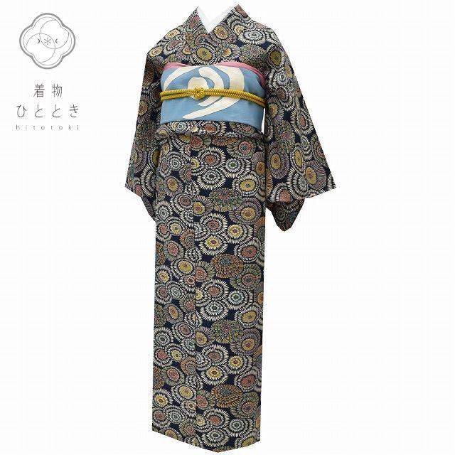 リサイクル着物 紬 名古屋帯 セット 交織 袷 仕立て上がり 未 