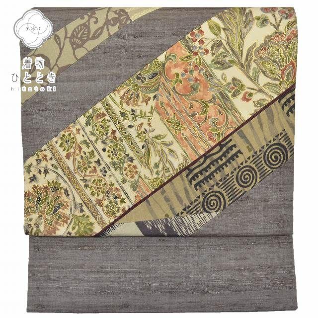 袋帯 中古 リサイクル正絹 仕立て上がり ガード加工済 小紋 紬