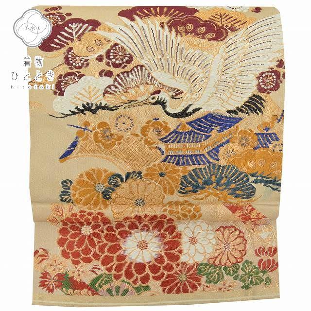丸帯 正絹 仕立て上がり 袋帯 中古 リサイクルフォーマル アンティーク 