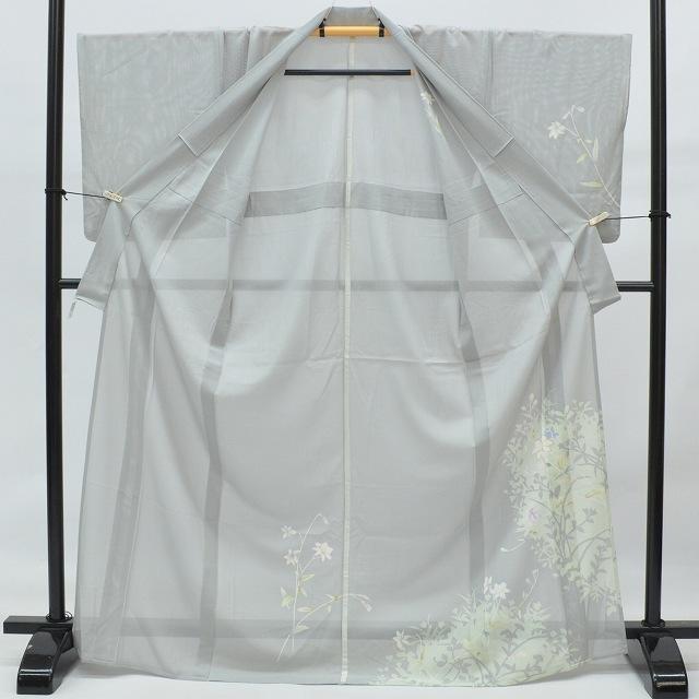 リサイクル着物 付下げ 中古 夏物 正絹 仕立て上がり 絽 盛夏 rr0125b