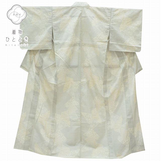お見舞い 仕立て上がり 正絹 リサイクル着物 単衣 紬 白系 着物ひととき 着物ひととき 中古 Rr0171b 幾何学文様 紬 Floridapace Gov