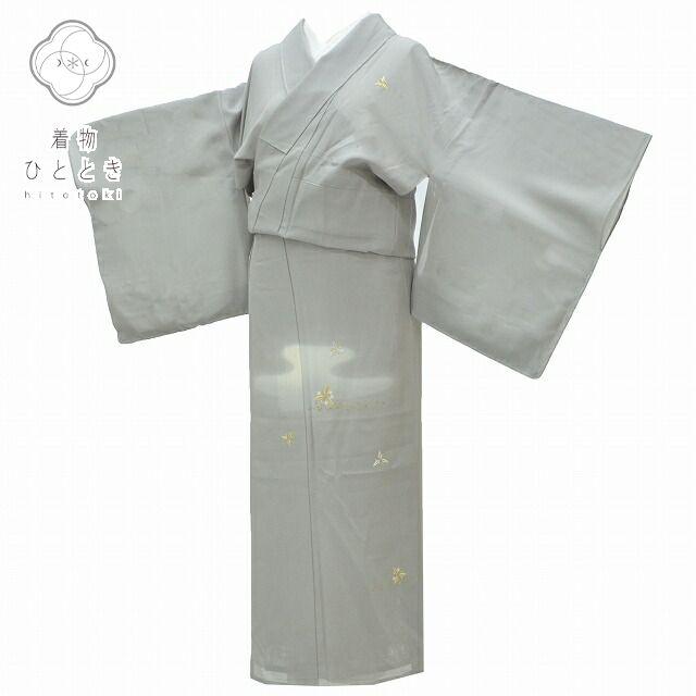 リサイクル着物 付下げ 中古 夏物 正絹 仕立て上がり 未使用品 絽 刺繍 