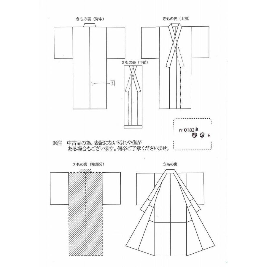 リサイクル着物 付下げ 中古 夏物 正絹 仕立て上がり 未使用品 絽 刺繍
