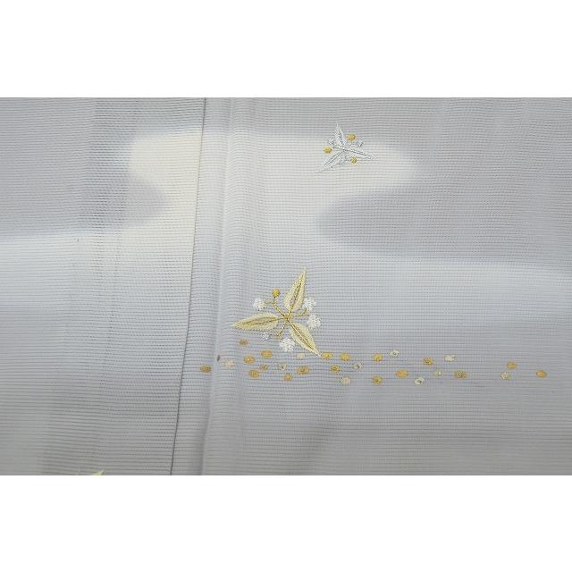 リサイクル着物 付下げ 中古 夏物 正絹 仕立て上がり 未使用品 絽 刺繍
