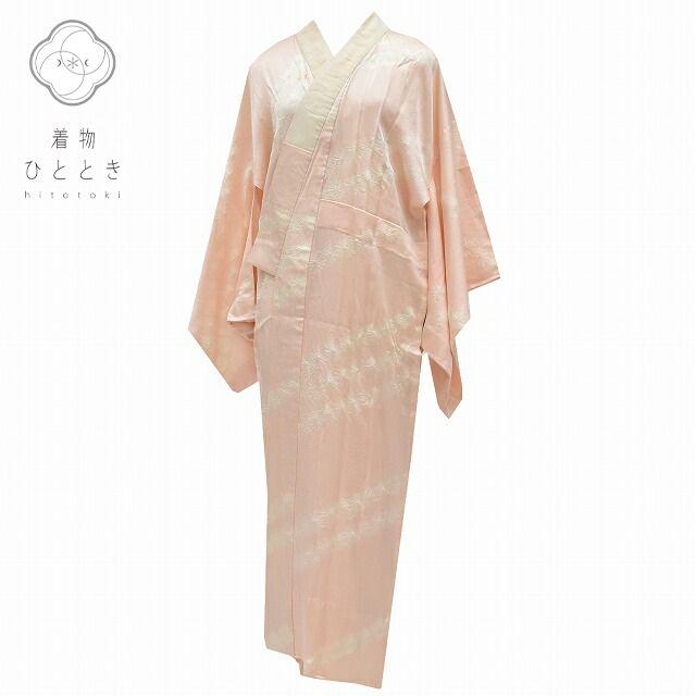 リサイクル着物 長襦袢 中古 女性 正絹 絞り ピンク系 手ぐも絞り文様 