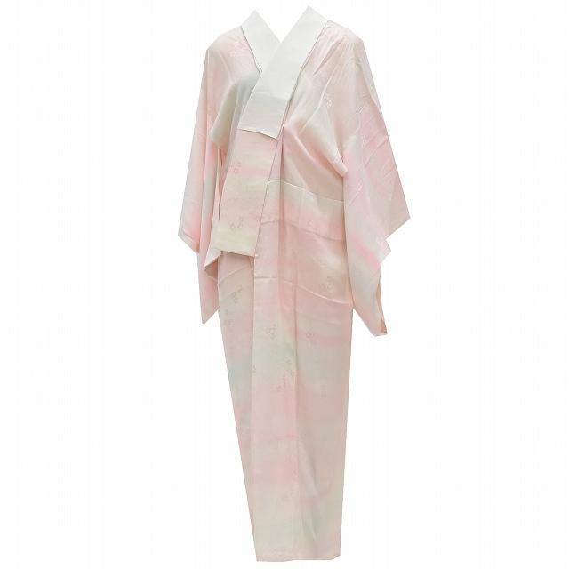 最大15 Offクーポン Rr0553b 桔梗文様 ピンク系 66cm 裄 129cm 身丈 正絹 リサイクル着物 女性 長襦袢 中古 着物ひととき 着物ひととき 長襦袢 Floridapace Gov