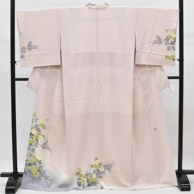 正絹 桜 金駒刺繡 落款 手縫い仕立て 訪問着 着物 B-288 【公式通販】