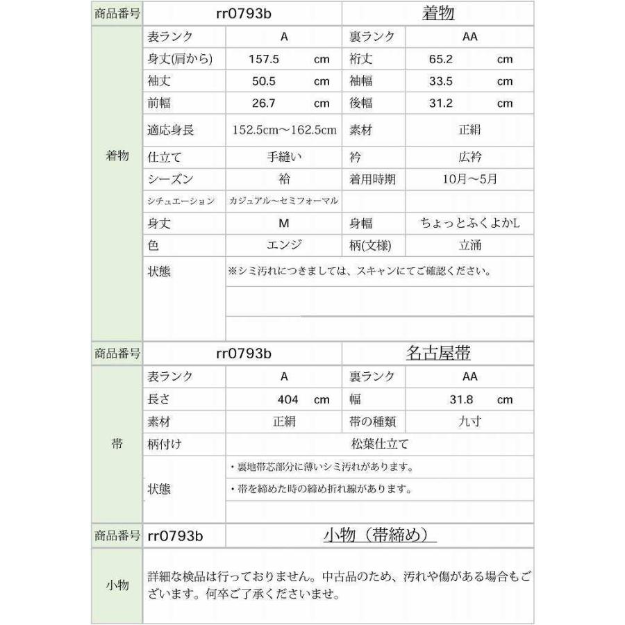 江戸小紋 着物 名古屋帯 セット リサイクル着物 正絹 コーディネート