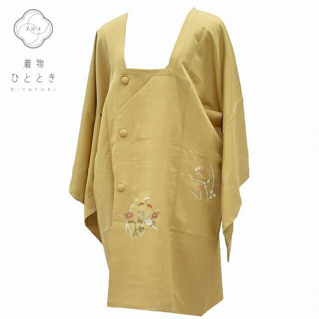 リサイクル着物 道行コート 中古 正絹 袷 道行衿 未使用品 rr1319b  