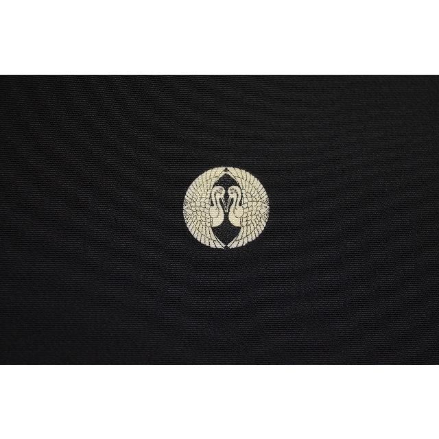 リサイクル着物 黒留袖 中古 正絹 五つ紋 比翼付き 仕立て上がり