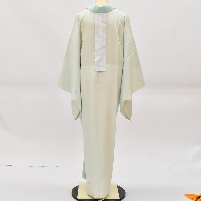 【着物と帯 時流】J241272s◆正絹 振袖用 長襦袢◆刺繍半衿付 カーキ 着物と帯 時流】J241272s◇正絹 振袖用 長襦袢◇刺繍半衿付 カーキ