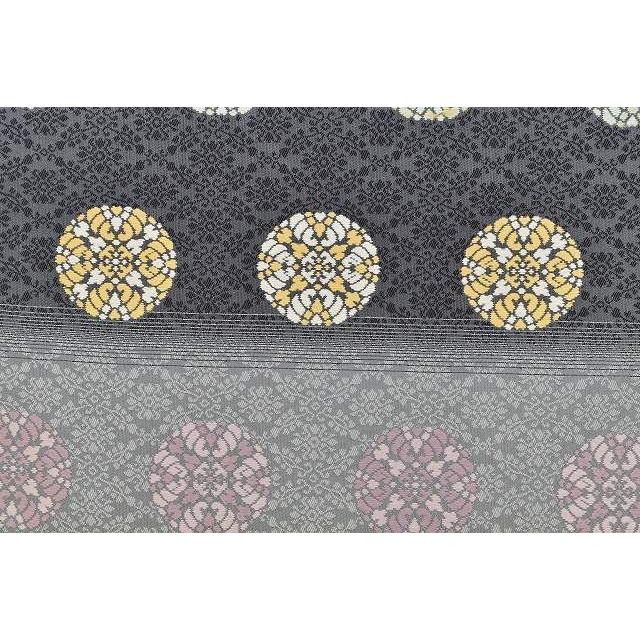 袋帯 西陣 和楽 抽象柄 鳥 花 木 雲井鼠色 O-4607 着物 きもの kimono  