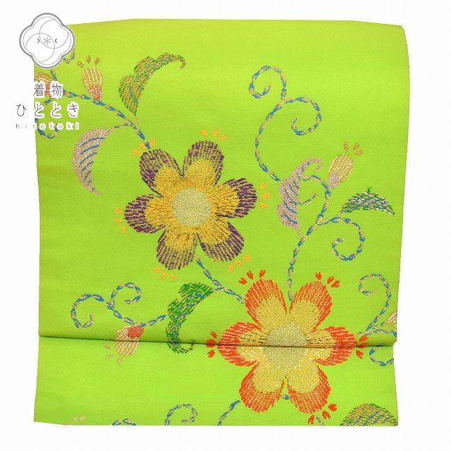 名古屋帯 中古 リサイクル 帯 仕立て上がり 正絹 九寸 訪問着 付下げ  