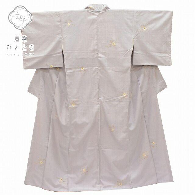 リサイクル着物 ぜんまい紬 正絹 仕立て上がり 絞り つむぎ 中古