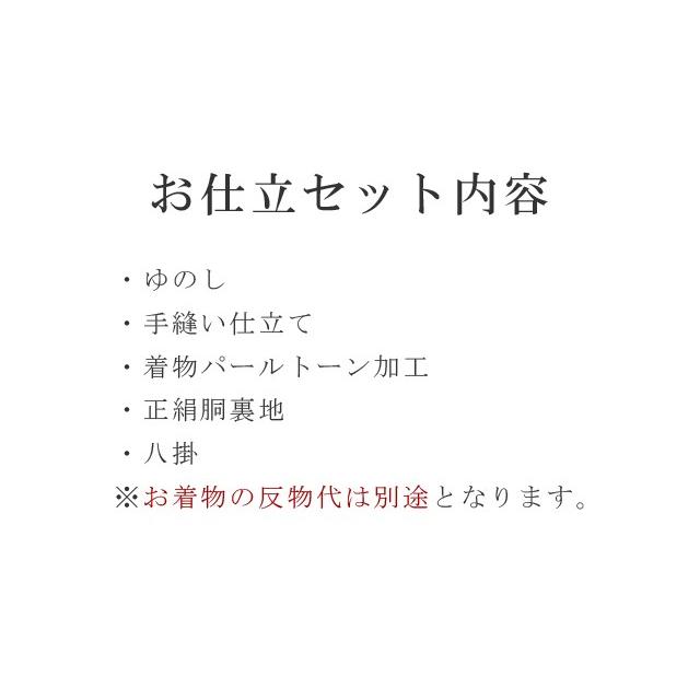 パールトーン加工 お仕立て セット 色無地 撥水 防カビ 汚れも安心 ガード加工 sin3532pt｜hitotoki｜02